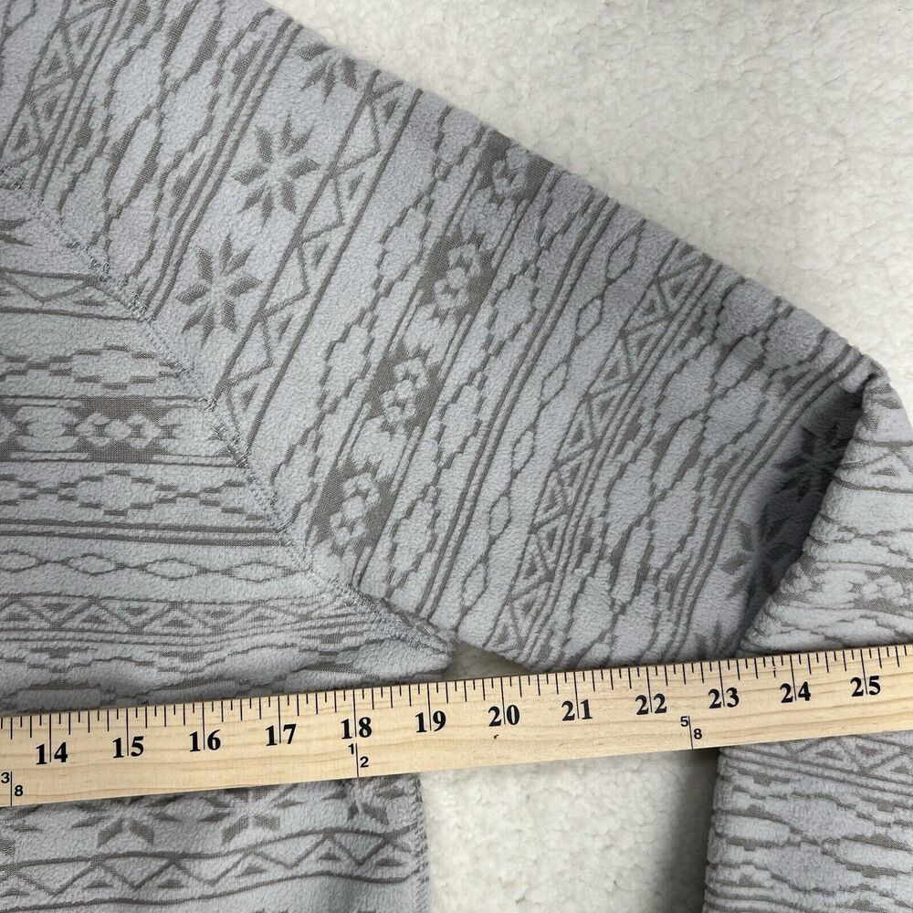 EDDIE BAUER Womens Aztec Southwest Pattern Quarter Zip Fleece Pullover Size L - Picture 7 of 9